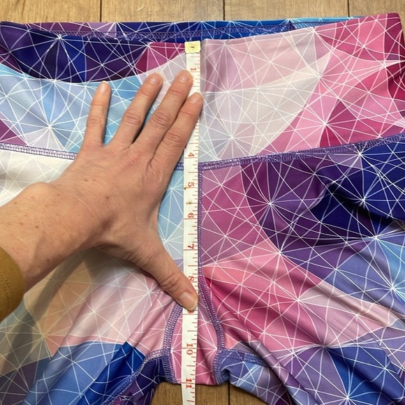 My Inner Fire Colorful Geometric Printed Recycled Polyester Yoga Leggings 6 - Picture 9 of 9